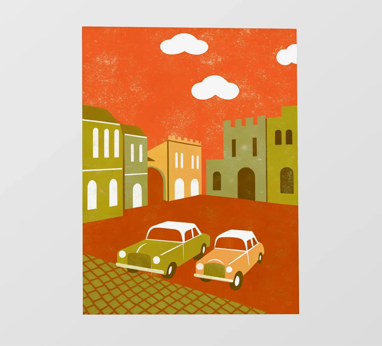 Auto d'epoca Pop Retro telo in pvc da THE LATEST SHOP