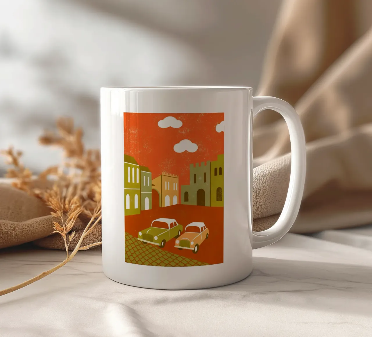 Auto d'epoca Pop Retro tazza in ceramica da THE LATEST SHOP