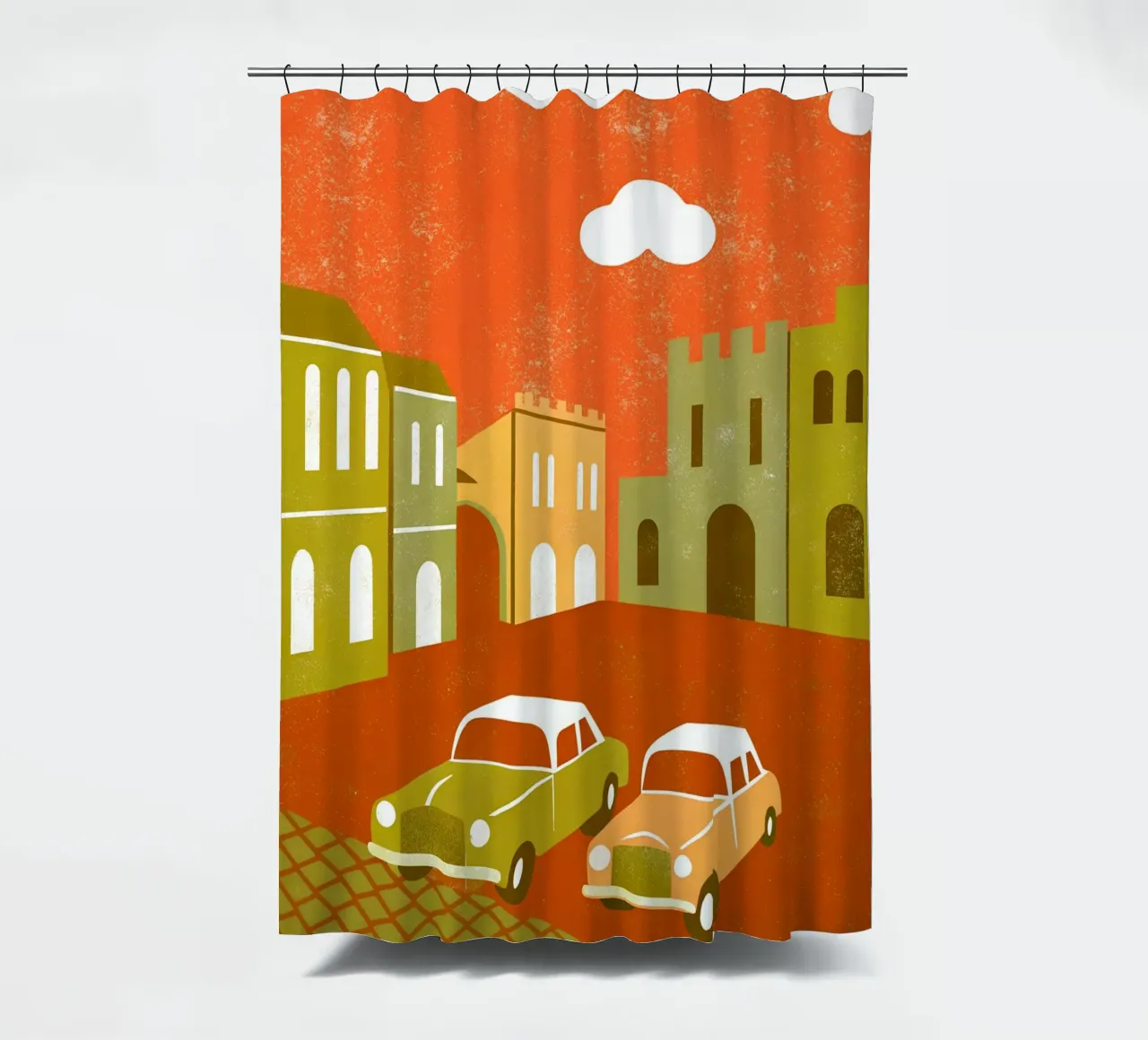 Auto d'epoca Pop Retro tenda da doccia da THE LATEST SHOP