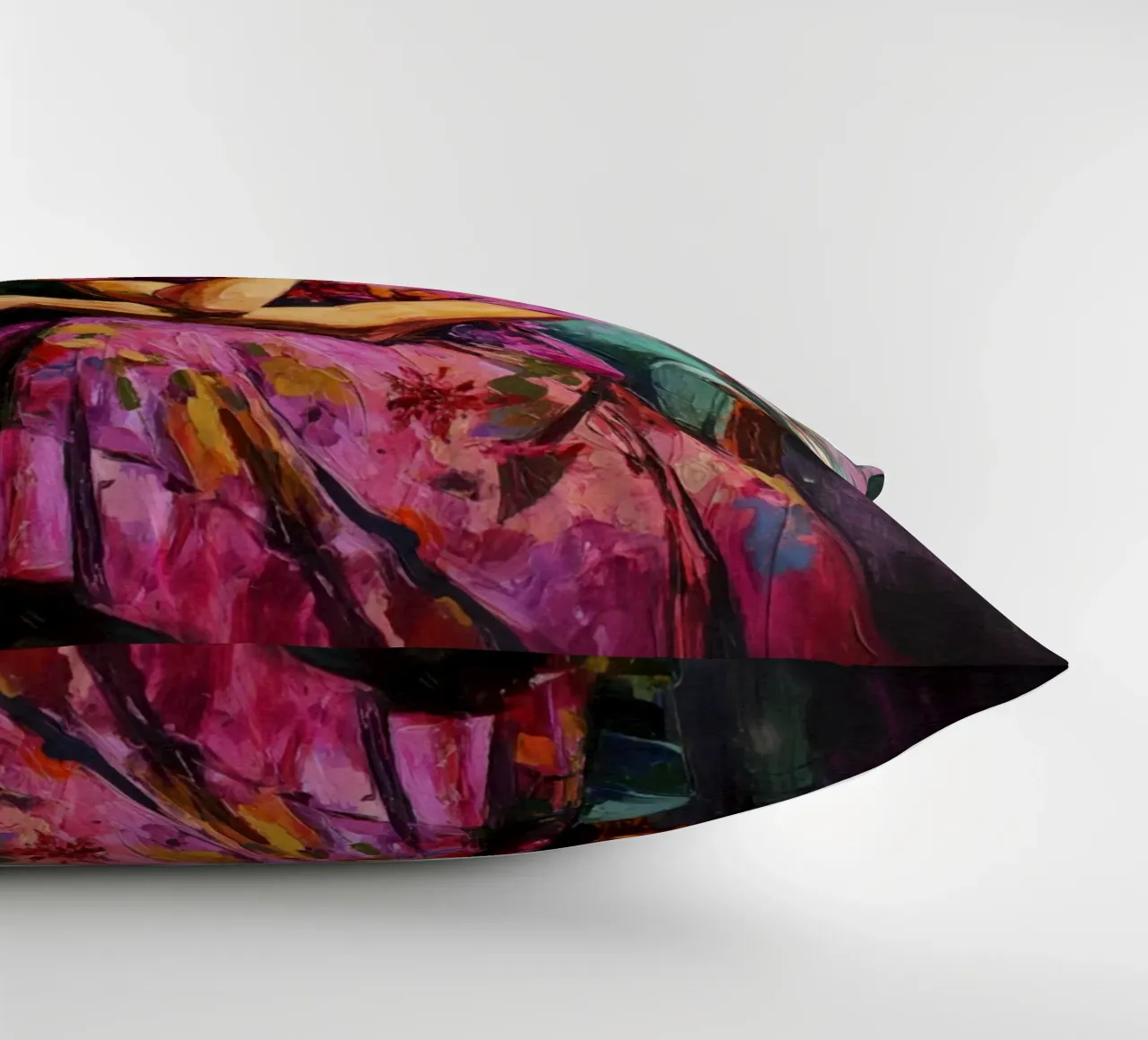 Audace musa messicana con rose e fiori cuscino da Modern Muse