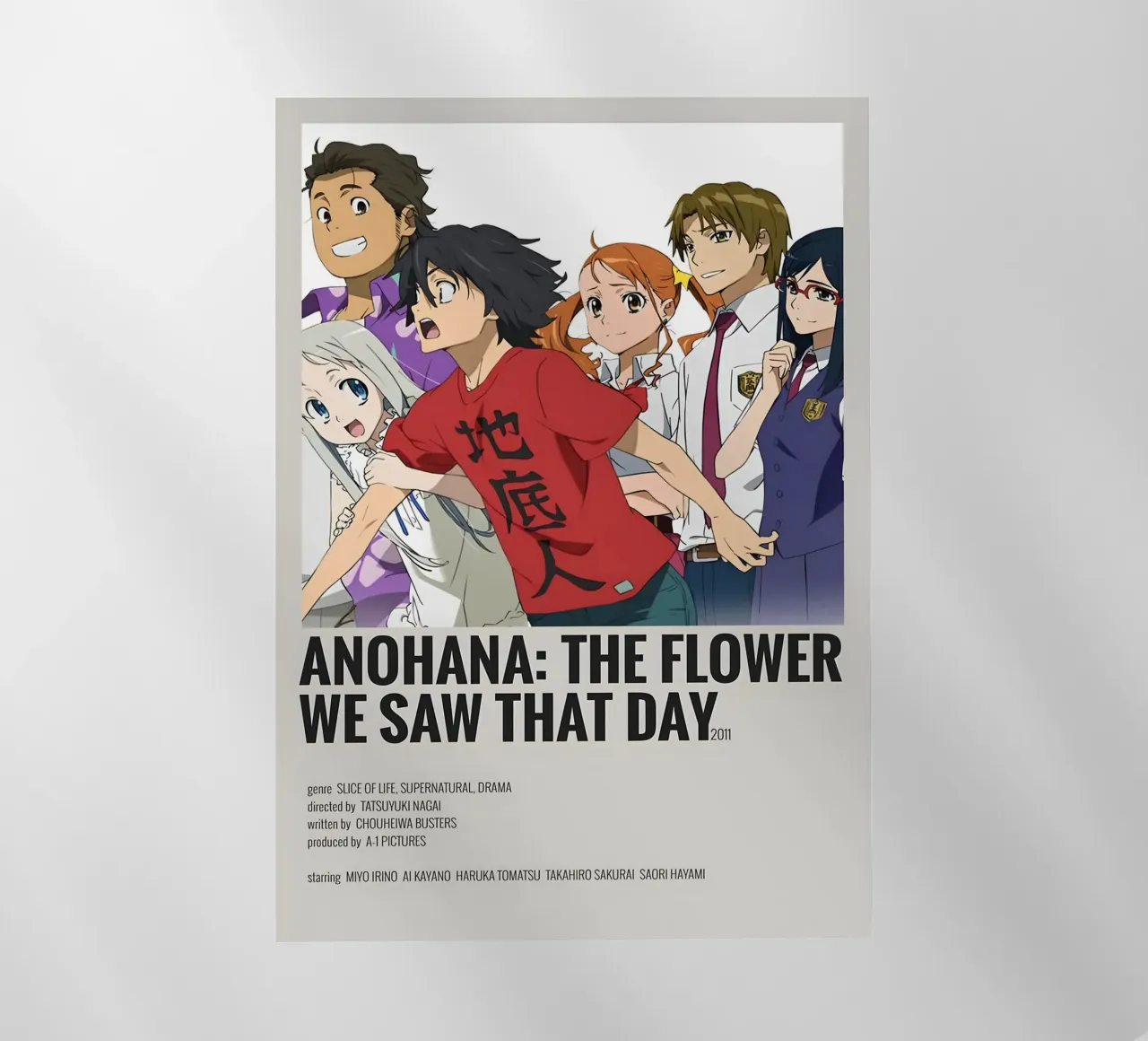 ANOHANA THE FLOWER WE SAW THAT DAY  2011 pellicola backlit da Totoya