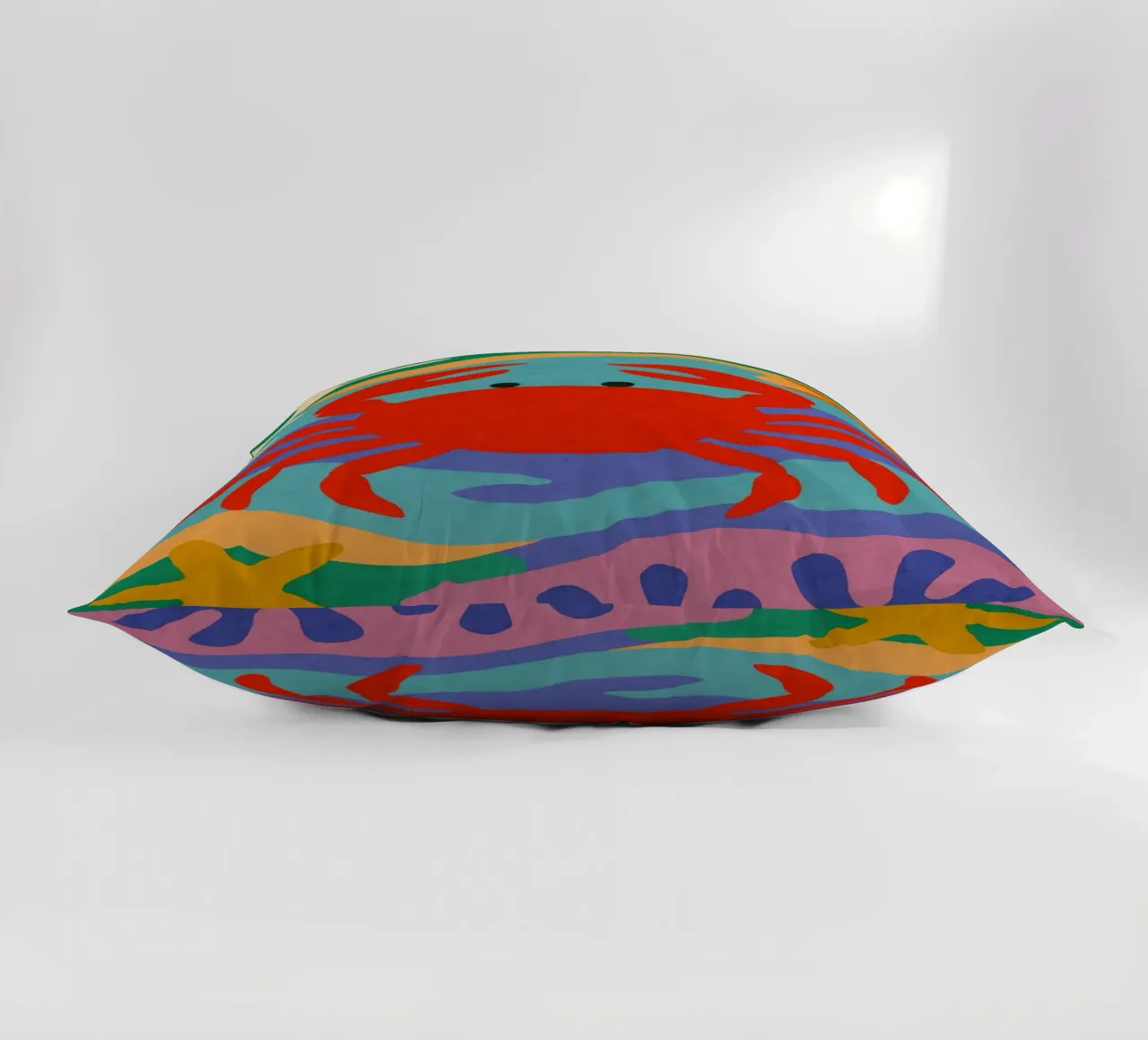 Crab And Sea No 01 cuscino da treechild