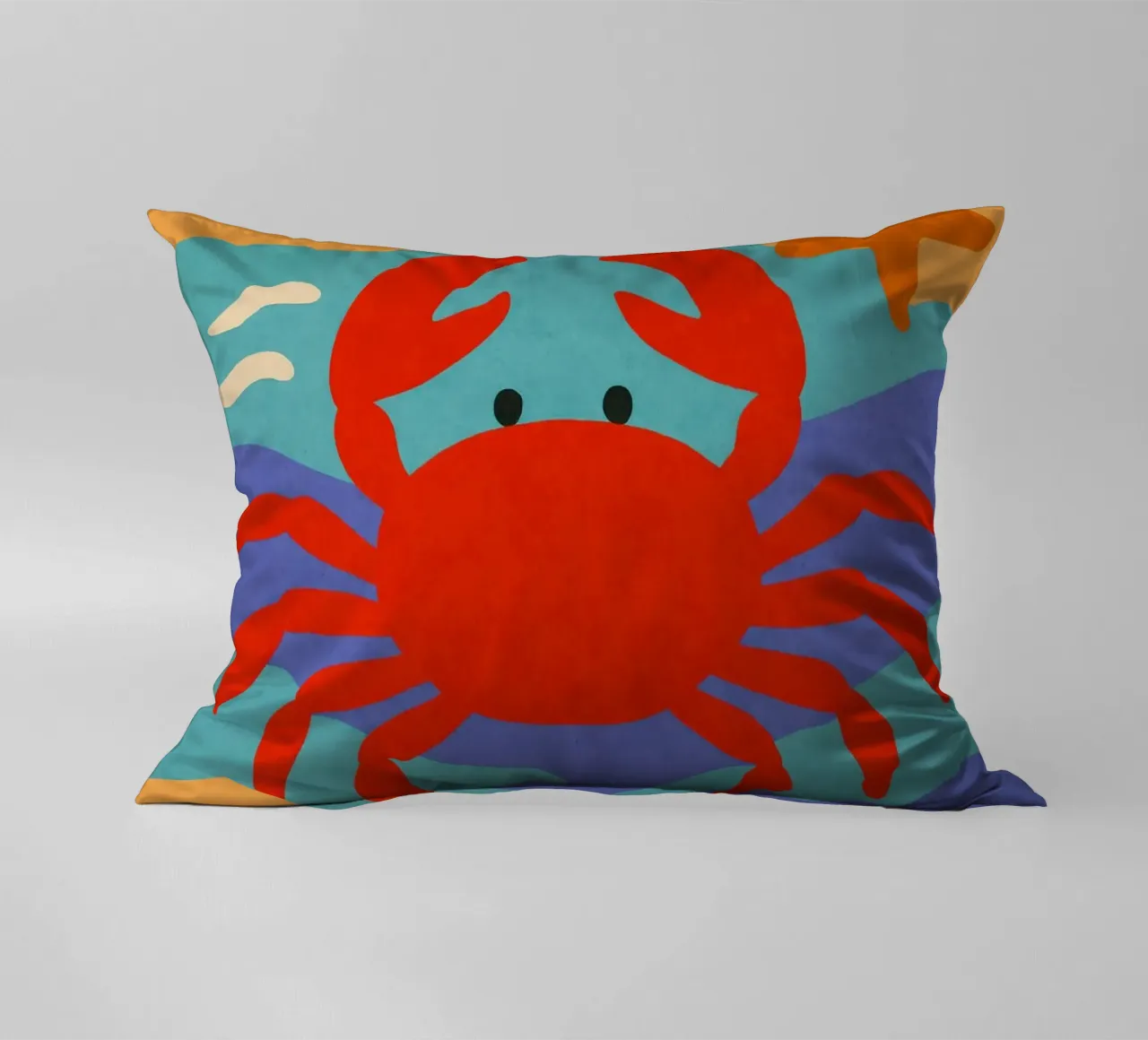 Crab And Sea No 01 cuscino da treechild
