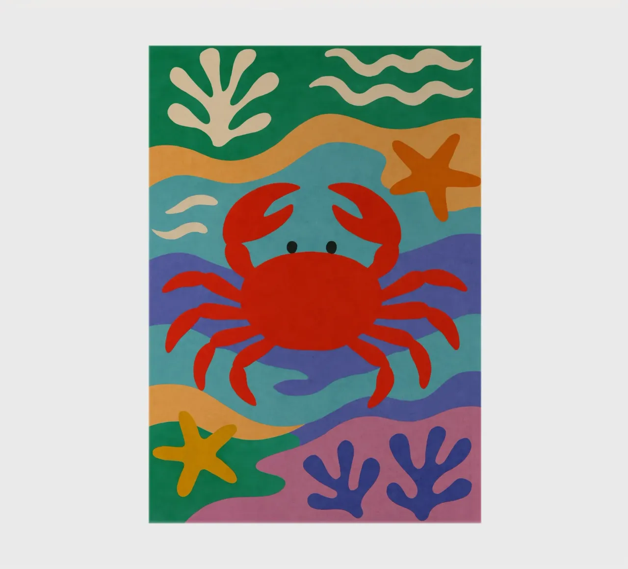 Crab And Sea No 01 notebook by treechild