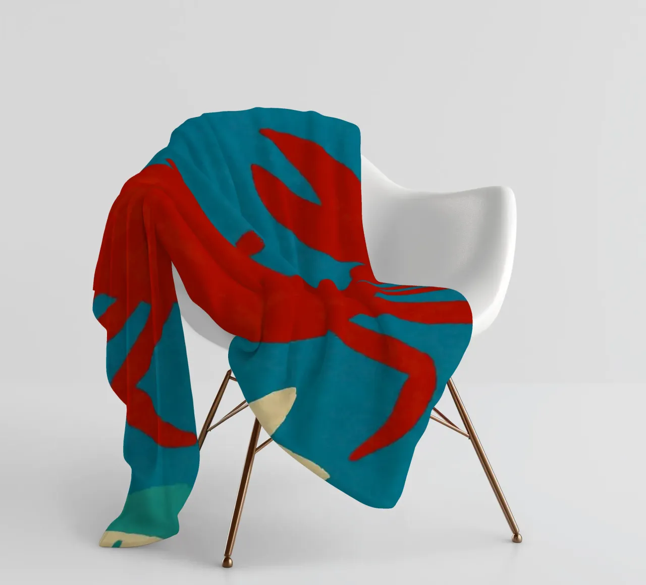 Sea And Crab No 02 coperta in pile da treechild