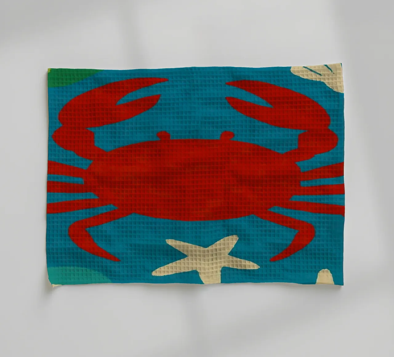 Sea And Crab No 02 canovaccio da cucina da treechild