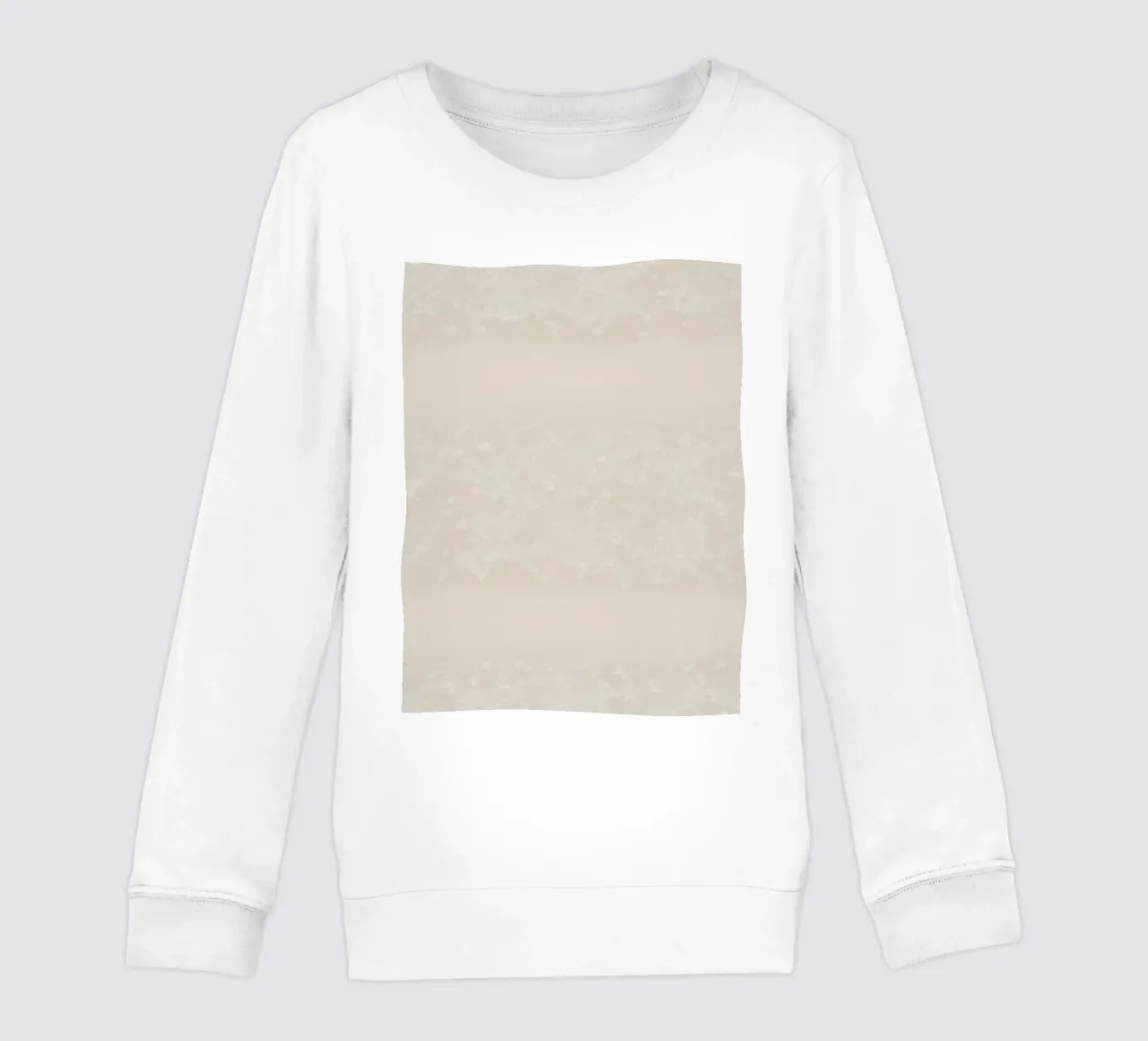 Soft textured beige abstract background design kids sweatshirt by DesignDoodle