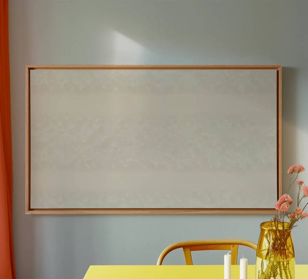 Soft textured beige abstract background design canvas by DesignDoodle