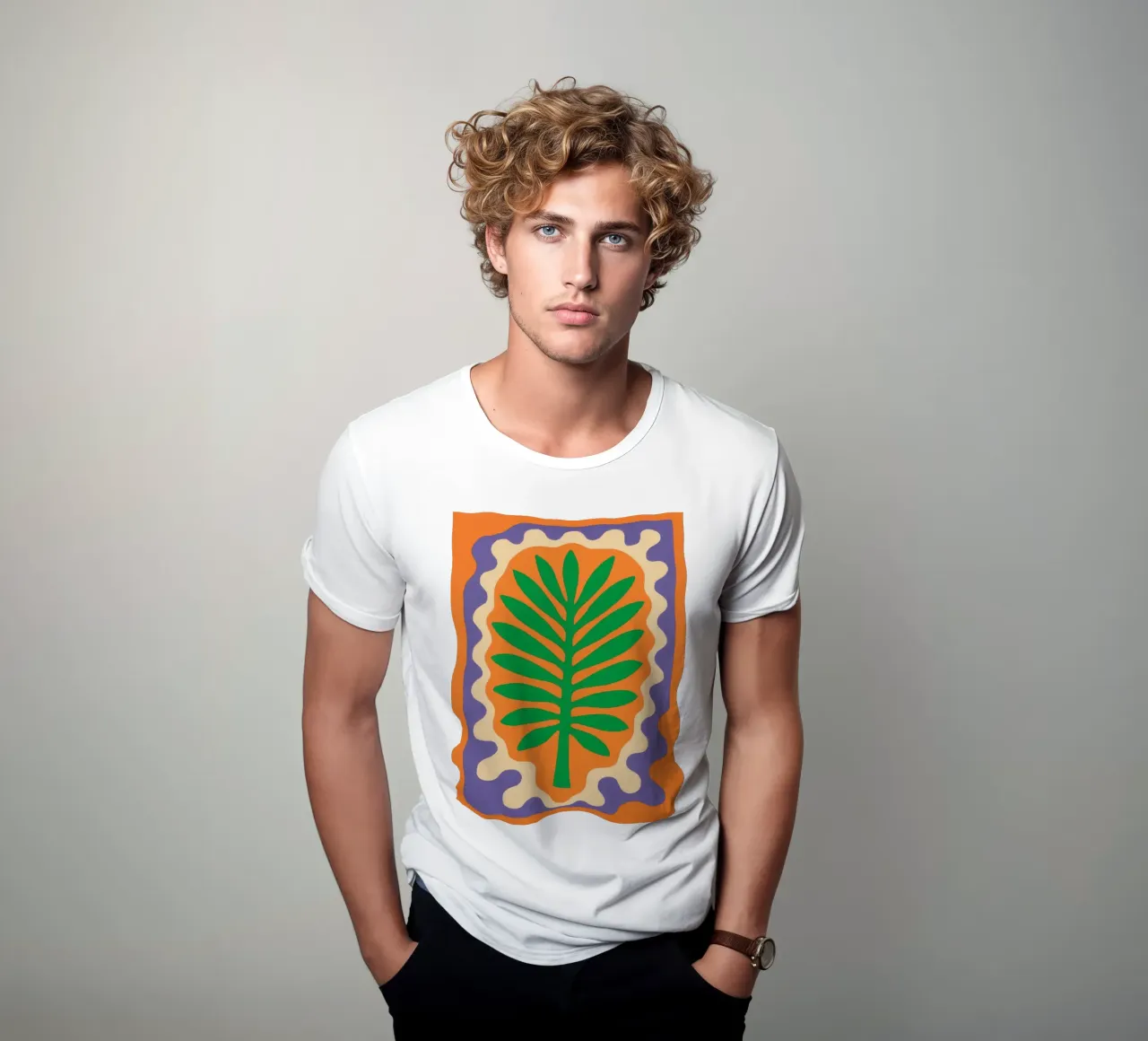 Green Tamo Leaf NO 02 t-shirt da treechild