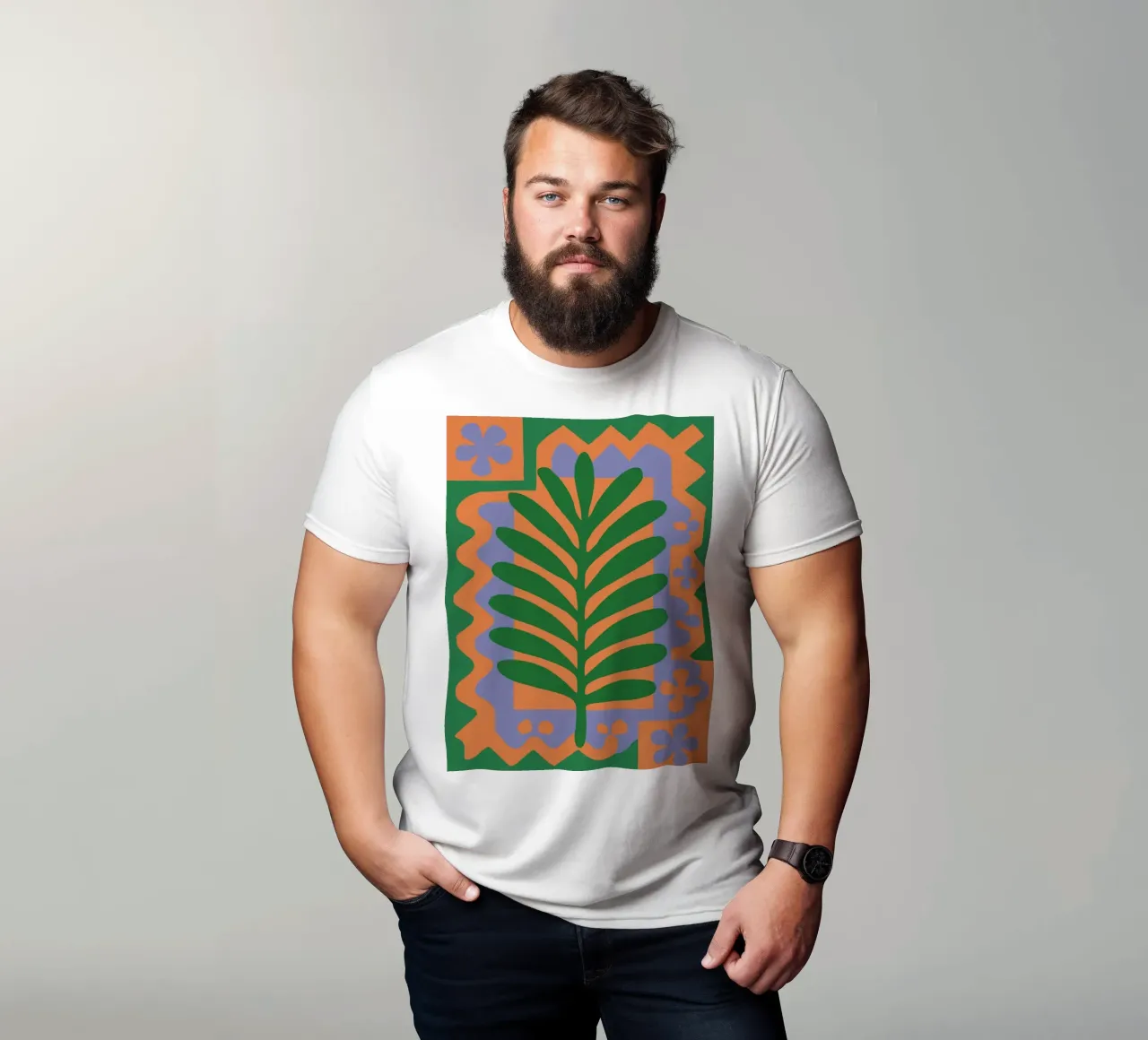 Green Tamo Leaf No 02 t-shirt da treechild
