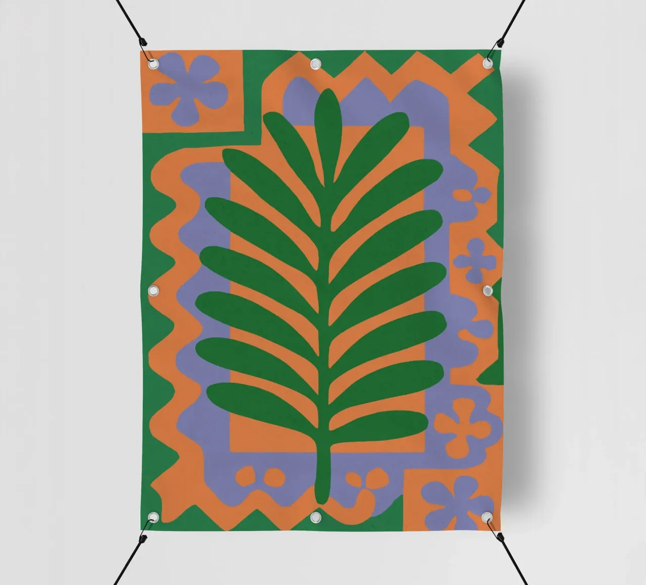 Green Tamo Leaf No 02 telo in pvc da treechild