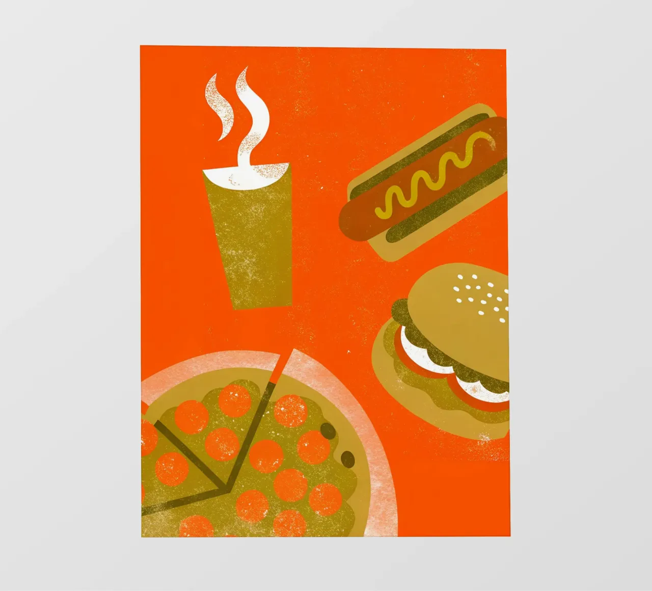 Retro Pop Fast Food pellicola backlit da THE LATEST SHOP