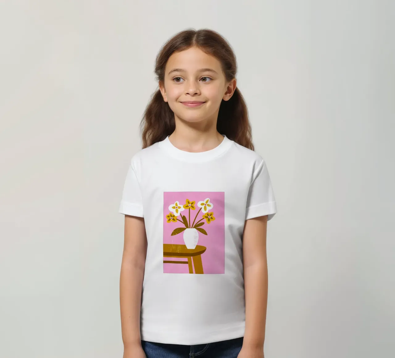 Retro Pop Flower Vase kids t-shirt by THE LATEST SHOP