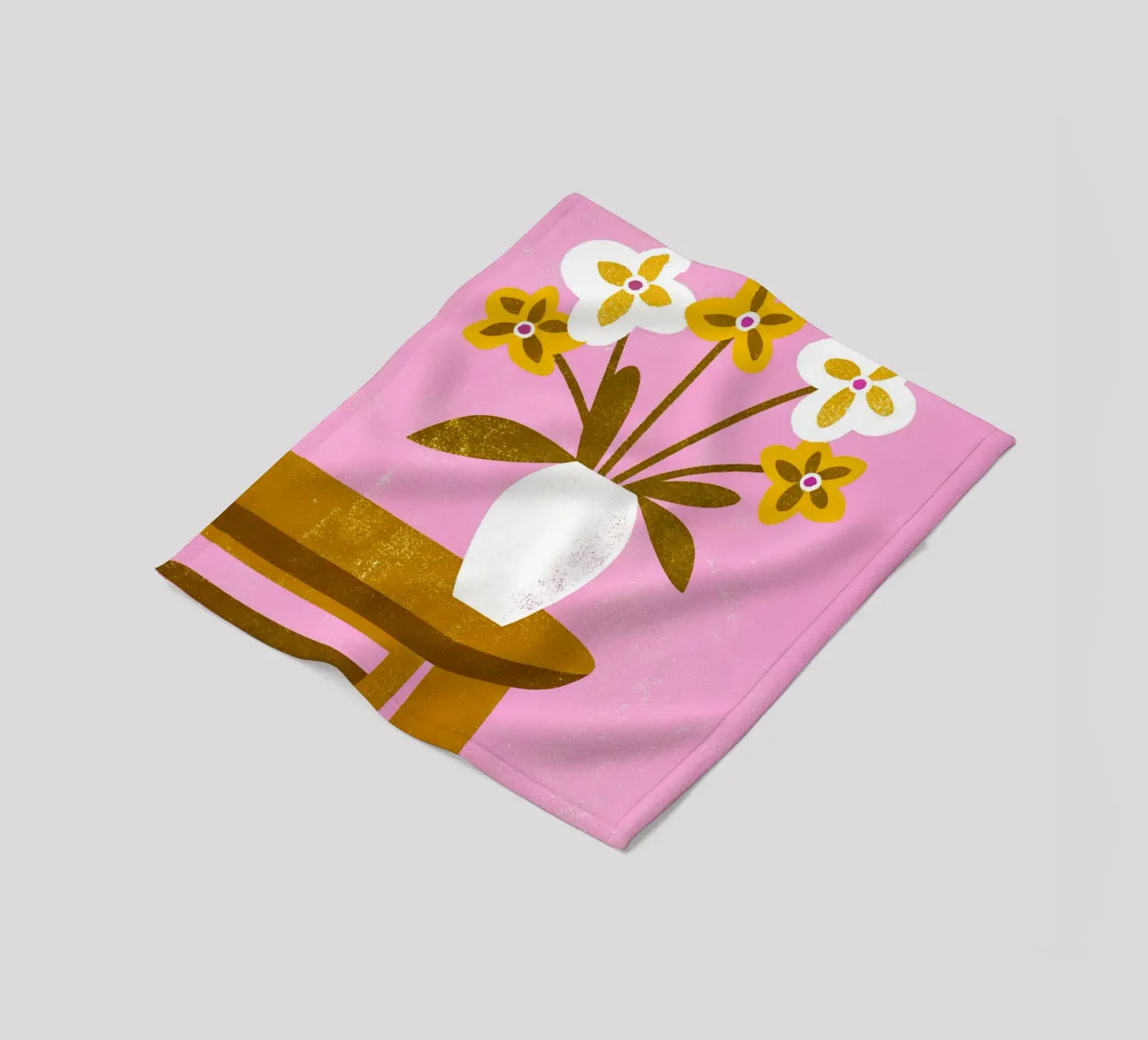 Vaso di fiori retrò pop coperta in pile da THE LATEST SHOP