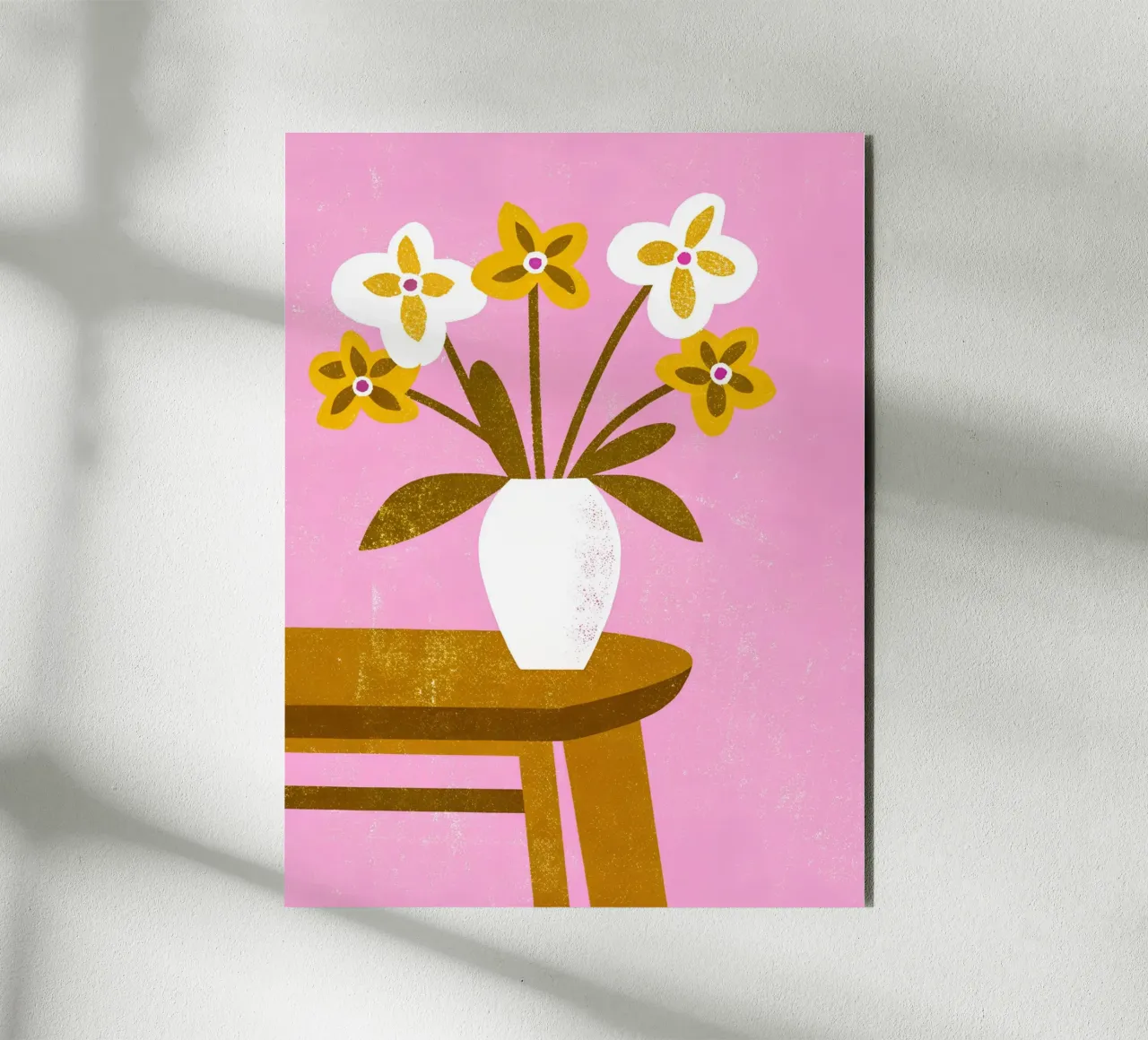 Retro Pop Flower Vase alu-dibond by THE LATEST SHOP