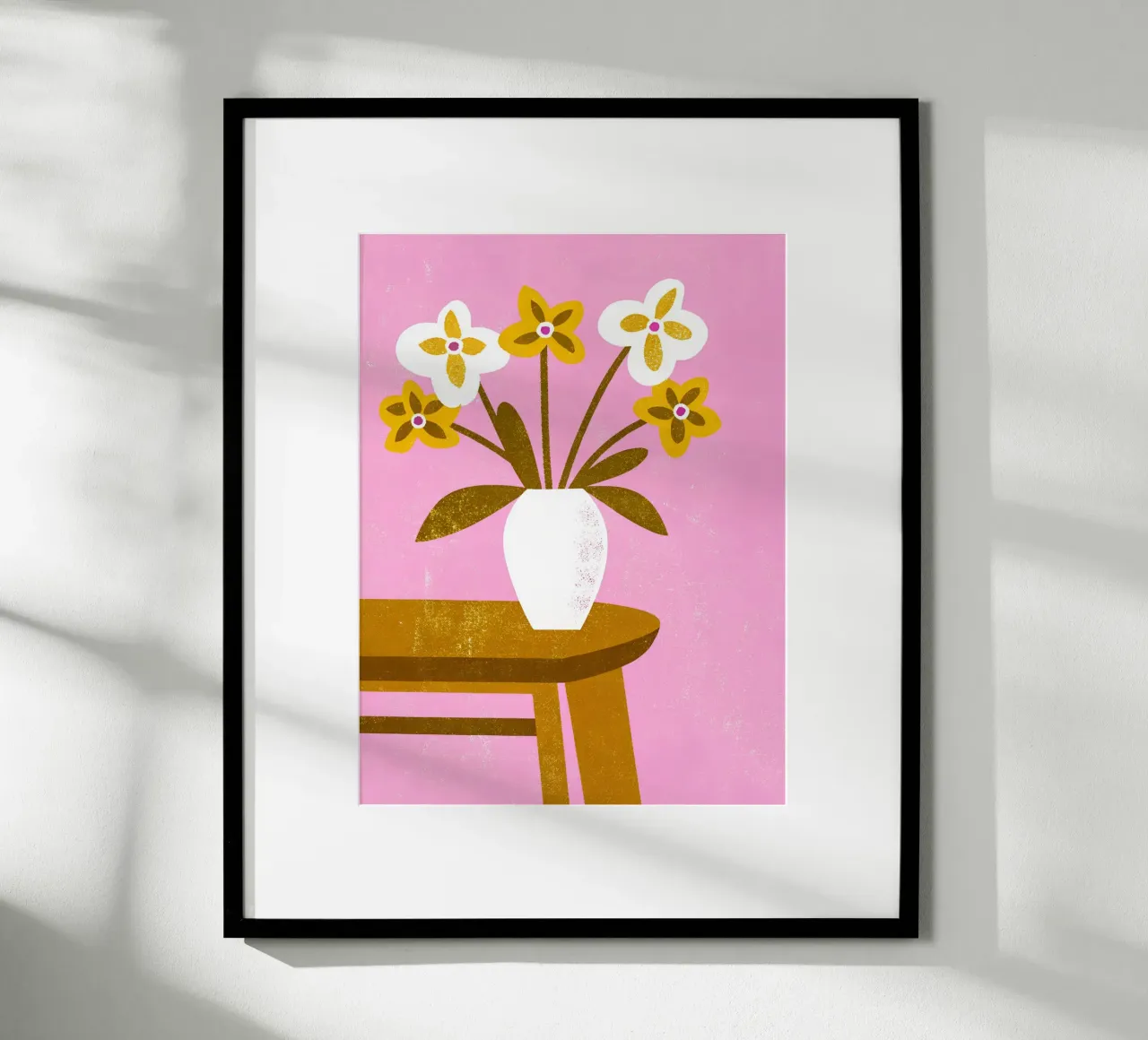 Vaso di fiori retrò pop poster con telaio in plastica da THE LATEST SHOP