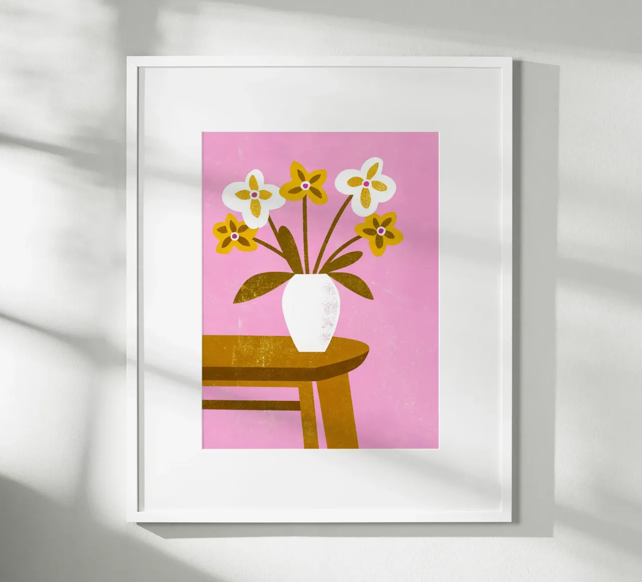 Vaso di fiori retrò pop poster con telaio in plastica da THE LATEST SHOP