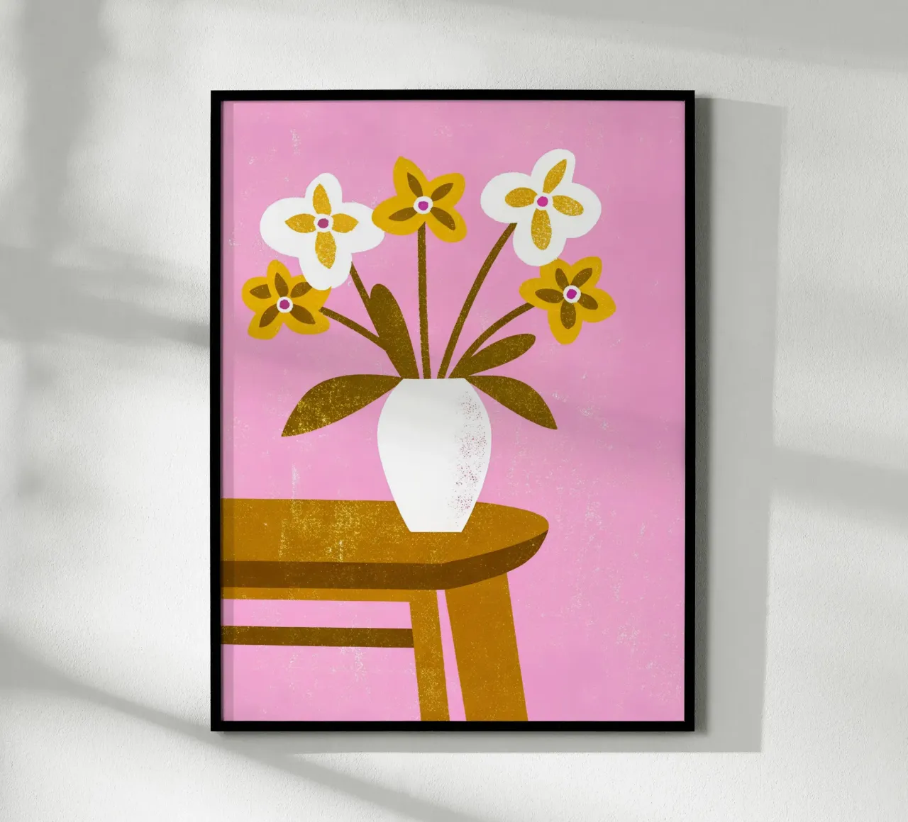 Vaso di fiori retrò pop poster con telaio in plastica da THE LATEST SHOP