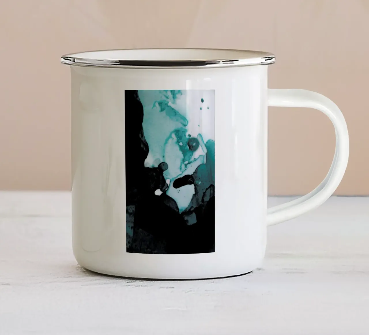 Abstract Forest 1 of 3 Emaille Tasse von Studio Nahili