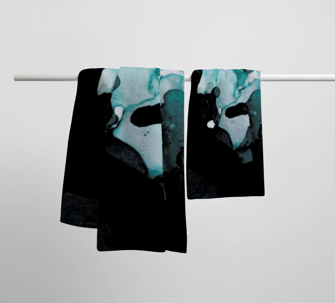 Abstract Forest 1 of 3 asciugamano da bagno da Studio Nahili