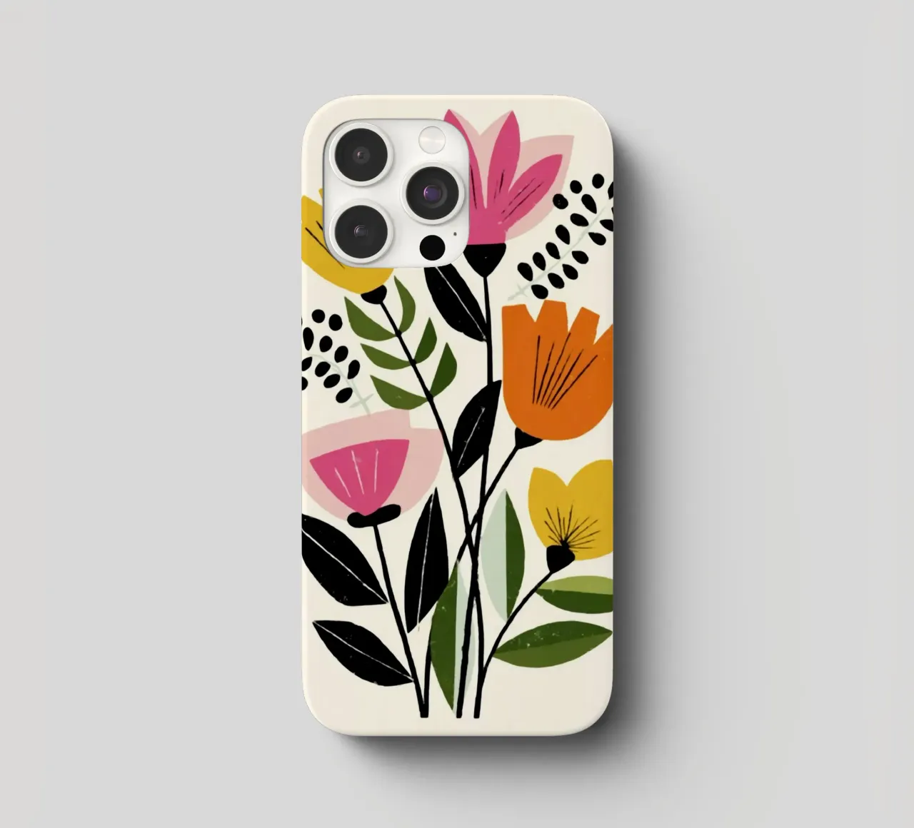 Forme botaniche astratte in un mix di colori retrò cover iphone da Modern Muse