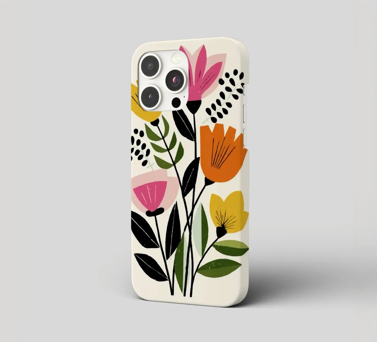 Forme botaniche astratte in un mix di colori retrò cover iphone da Modern Muse