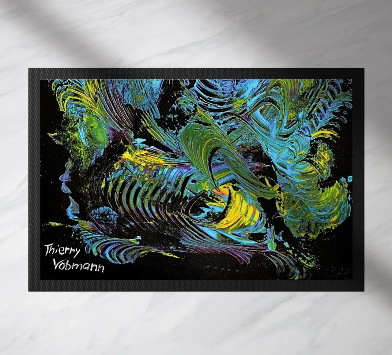 MESSAGE FROM THE HEART 18 zerbino da Thierry Vobmann Abstract painting