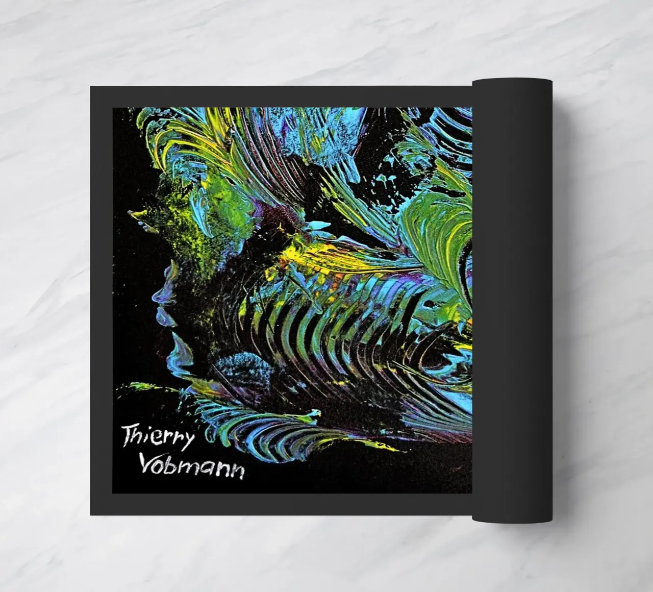 MESSAGE FROM THE HEART 18 zerbino da Thierry Vobmann Abstract painting