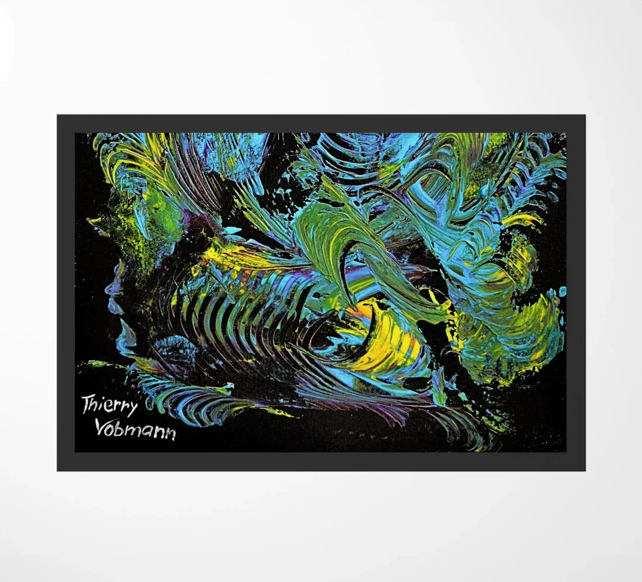 MESSAGE FROM THE HEART 18 zerbino da Thierry Vobmann Abstract painting