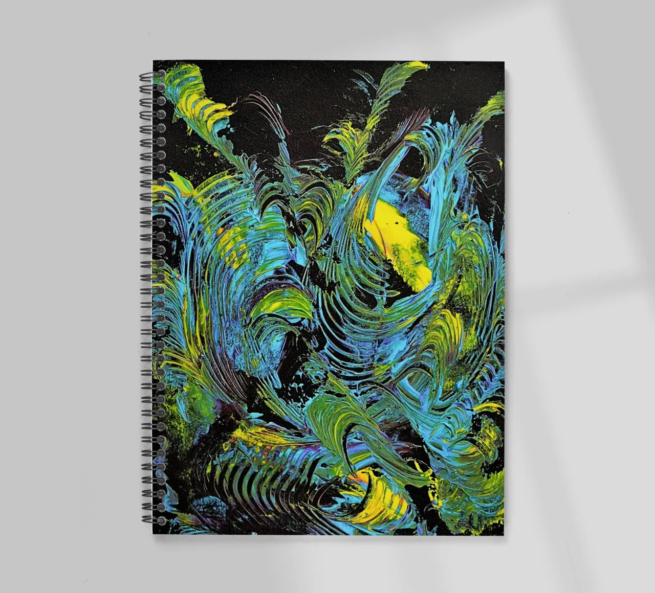 MESSAGE FROM THE HEART 18 diario ad anelli da Thierry Vobmann Abstract painting