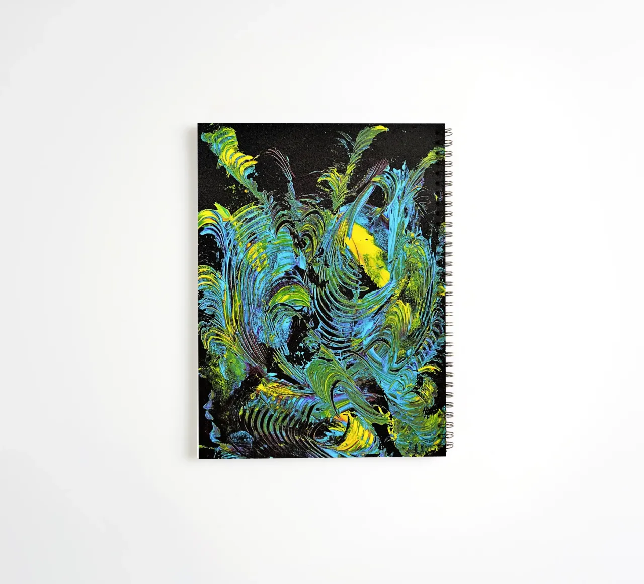 MESSAGE FROM THE HEART 18 diario ad anelli da Thierry Vobmann Abstract painting