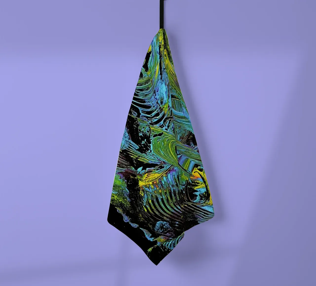 MESSAGE FROM THE HEART 18 torchon de Thierry Vobmann Abstract painting