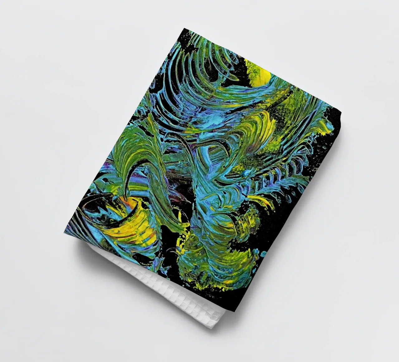 MESSAGE FROM THE HEART 18 torchon de Thierry Vobmann Abstract painting