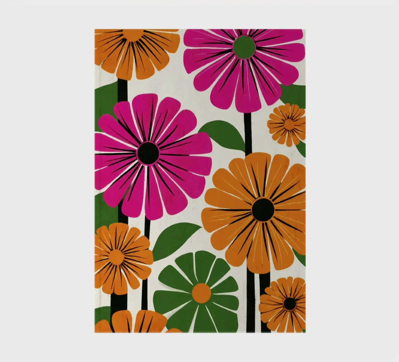 Forme botaniche astratte in un mix di colori retrò diario da Modern Muse