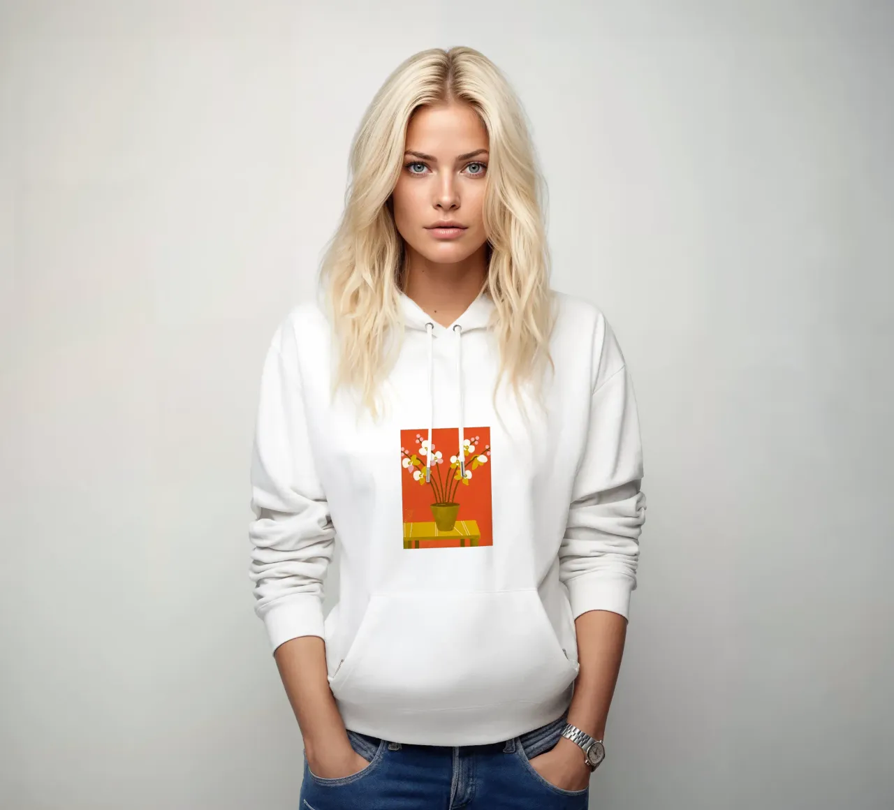 Florero Retro Pop sudadera con capucha de THE LATEST SHOP