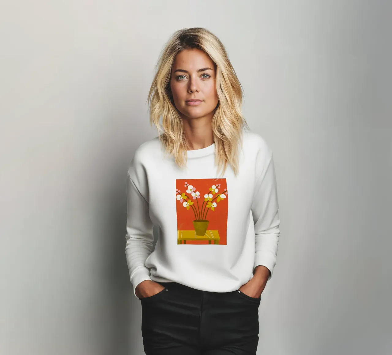 Retro Pop Flower Vase sweatshirt by THE LATEST SHOP