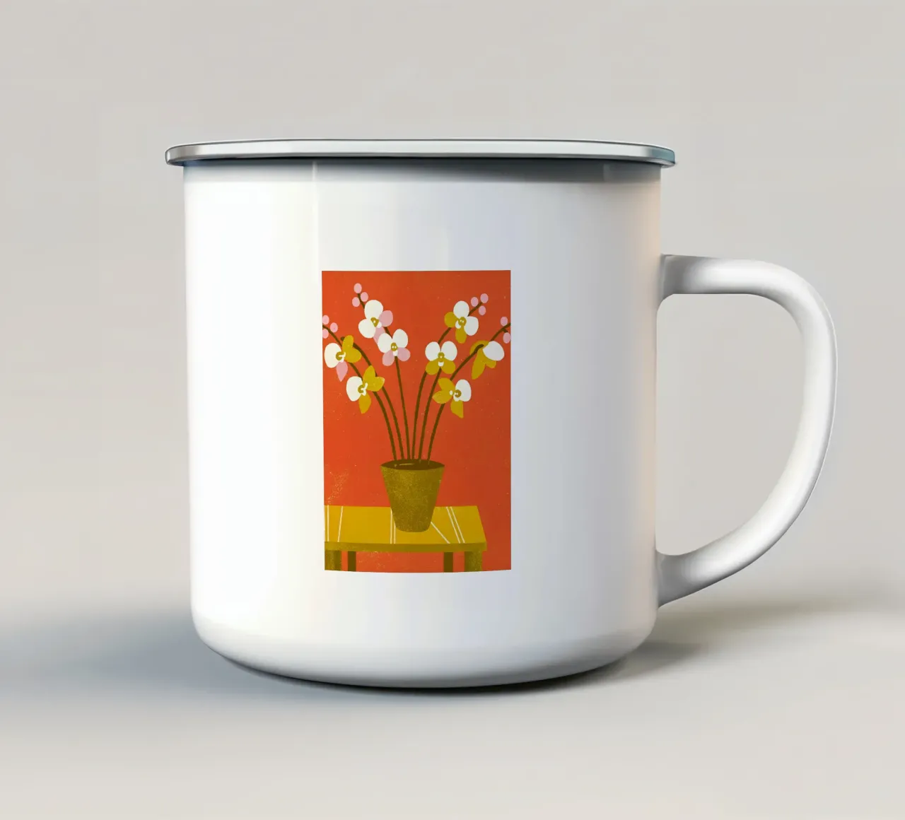 Florero Retro Pop taza de esmalte de THE LATEST SHOP