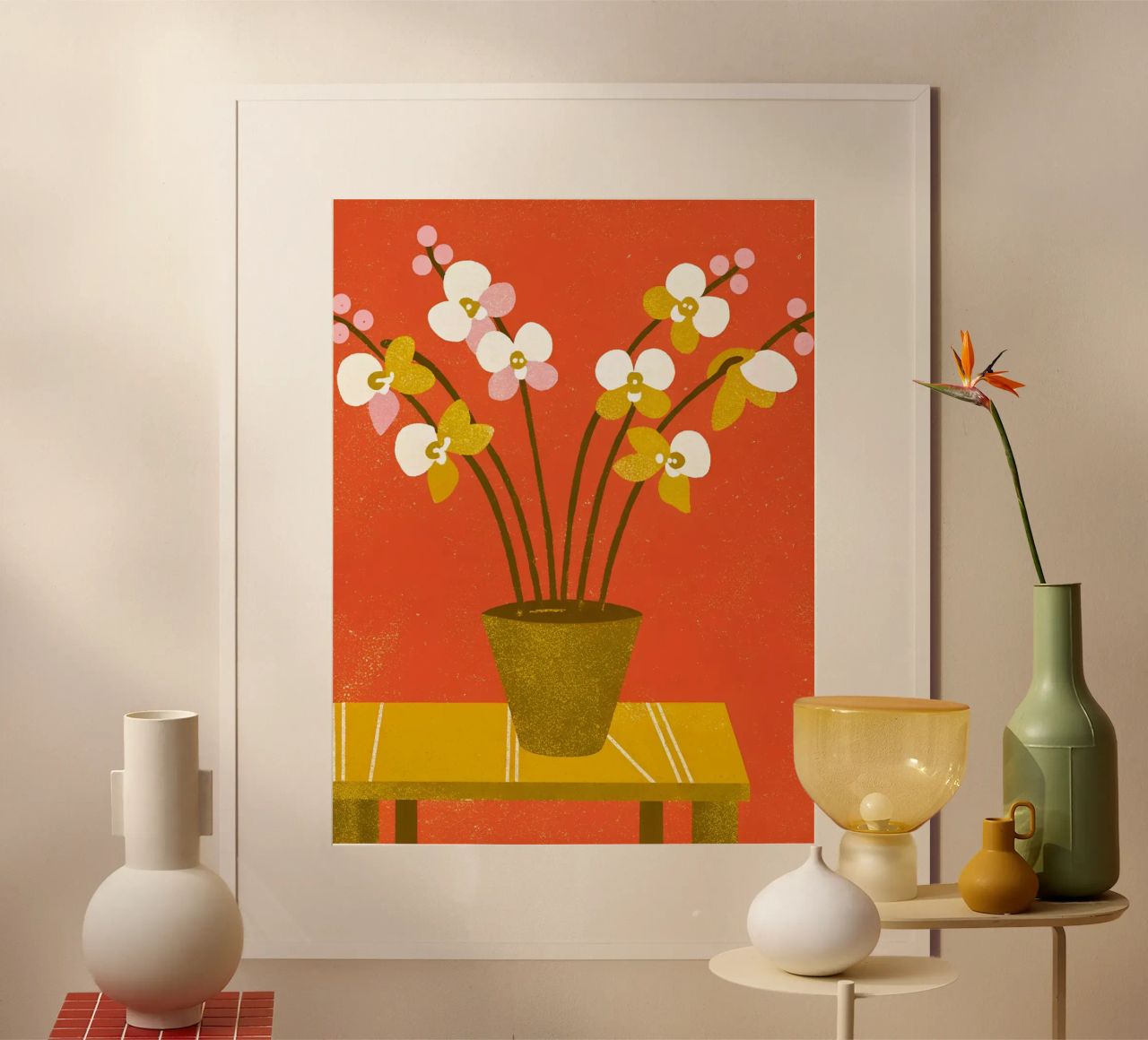 Vaso di fiori retrò pop poster da THE LATEST SHOP