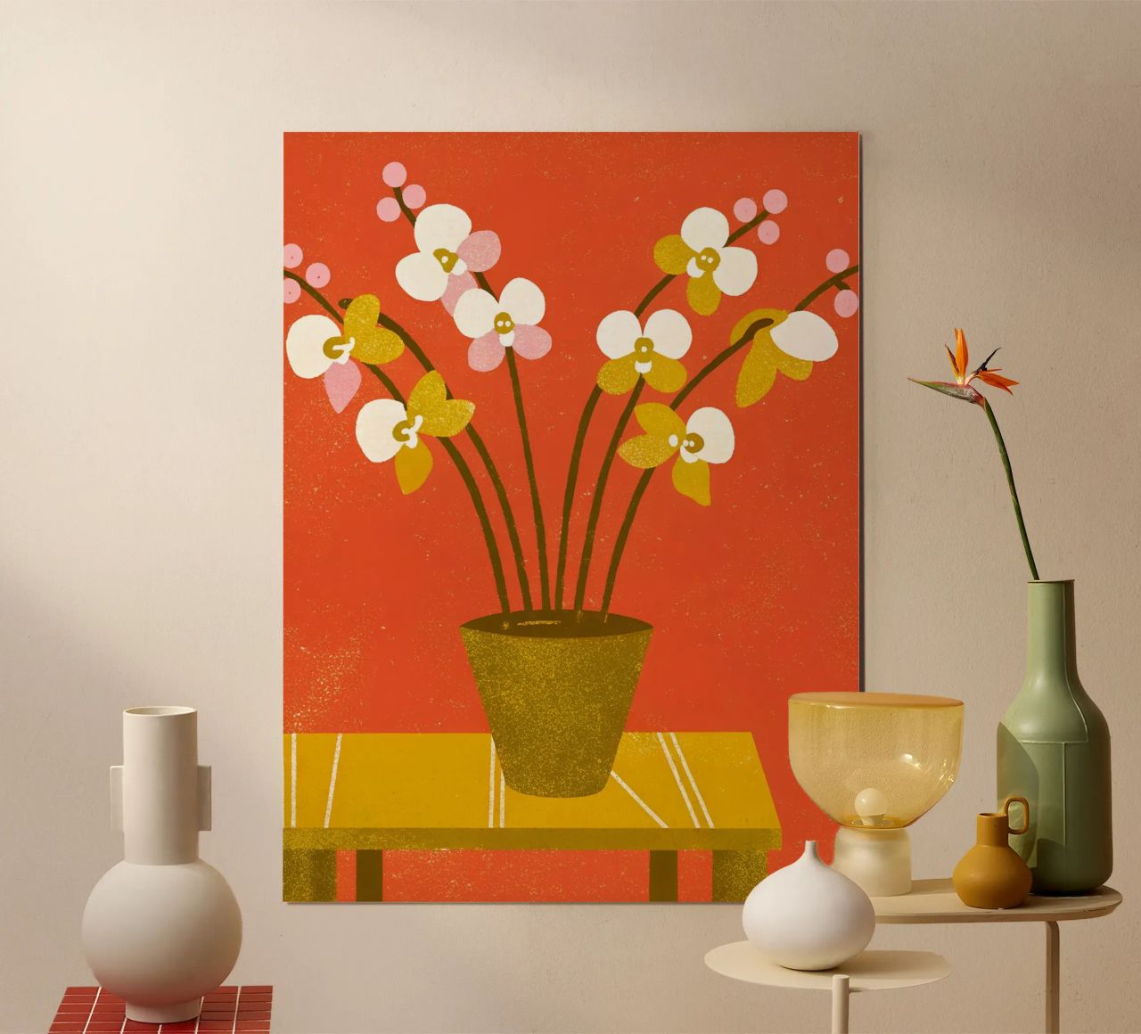 Vaso di fiori retrò pop poster da THE LATEST SHOP