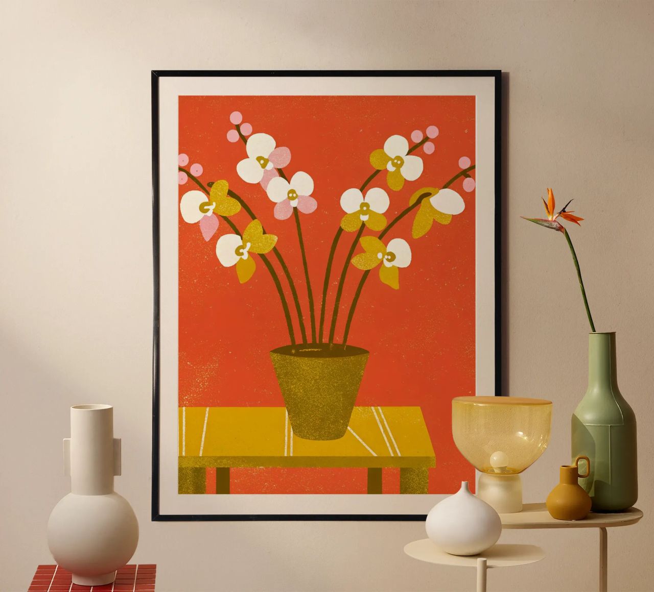Vaso di fiori retrò pop poster da THE LATEST SHOP
