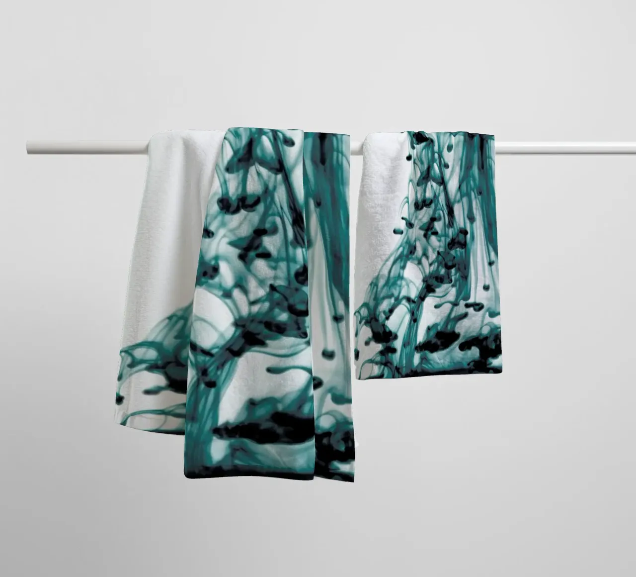 ABSTRACT movement - forest greens asciugamano da bagno da Studio Nahili