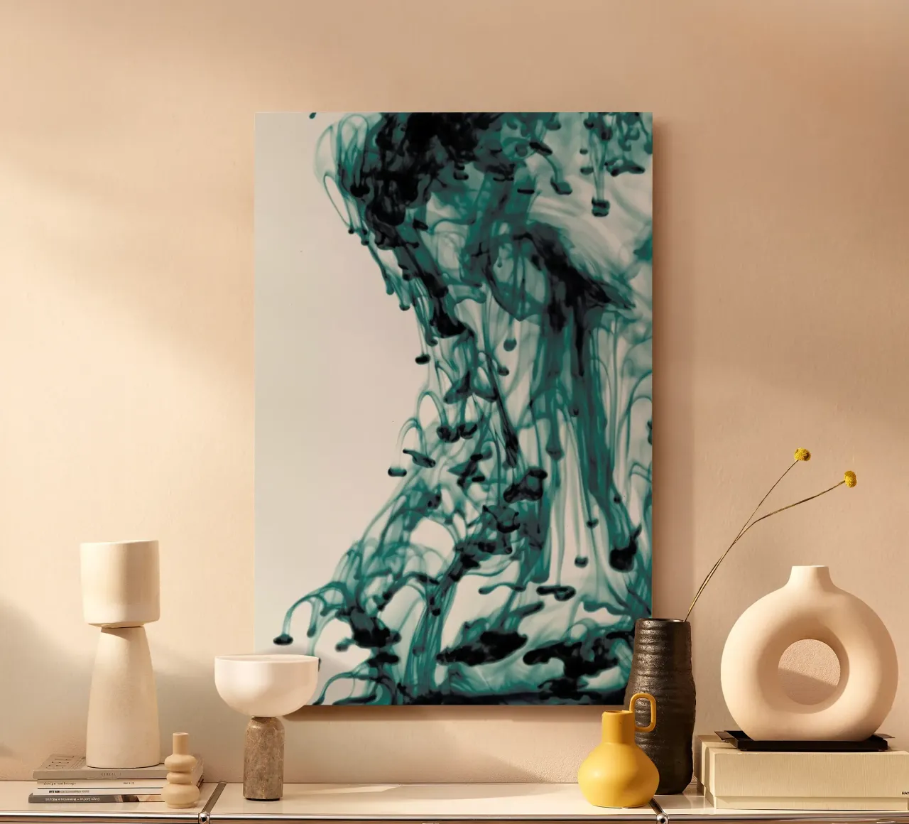 ABSTRACT movement - forest greens alluminio dibond da Studio Nahili
