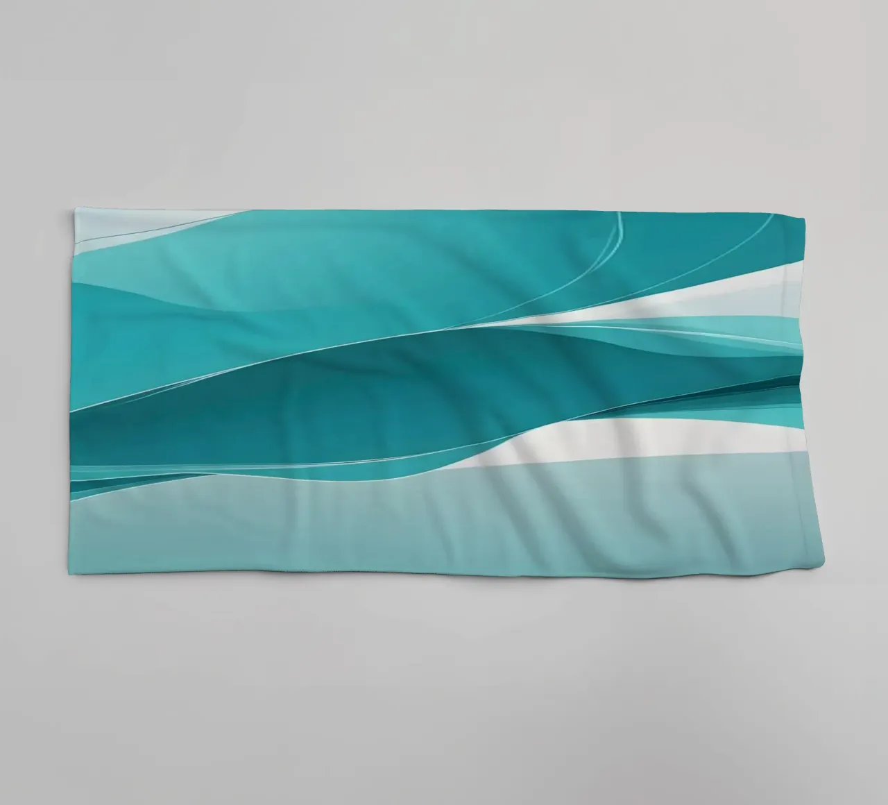 Elegant abstract wallpaper design with flowing curves towel by DesignDoodle