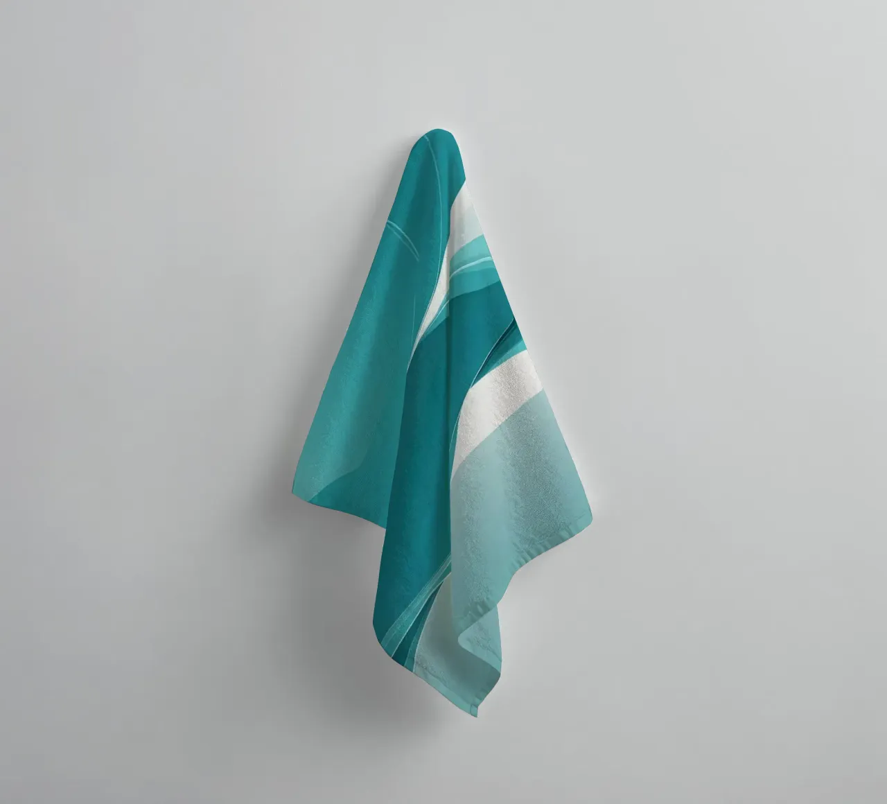 Elegant abstract wallpaper design with flowing curves towel by DesignDoodle