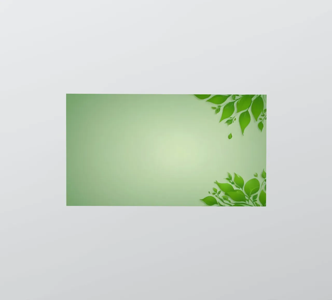 Green leaves on a soft background create a calming and fresh sticker by DesignDoodle