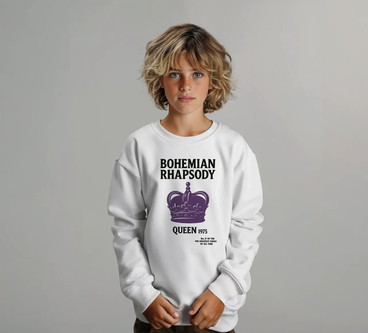 No. 17 – Bohemian Rhapsody Art Print felpa bambino da Studio Mooodz