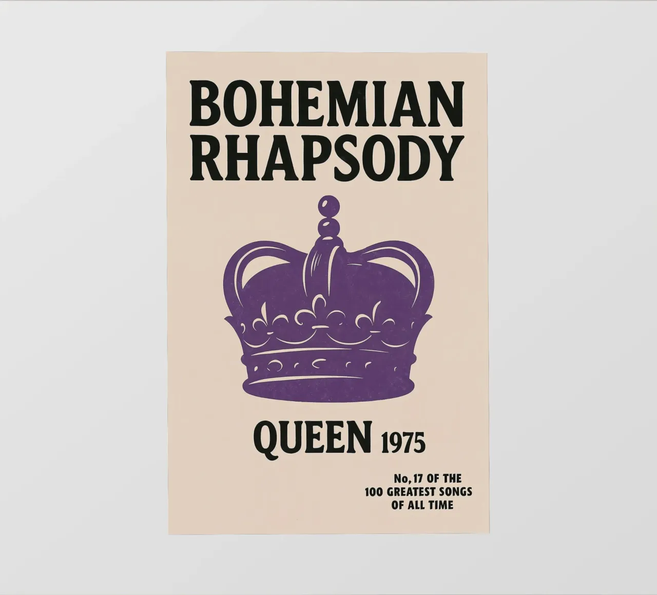No. 17 – Bohemian Rhapsody Art Print pellicola backlit da Studio Mooodz