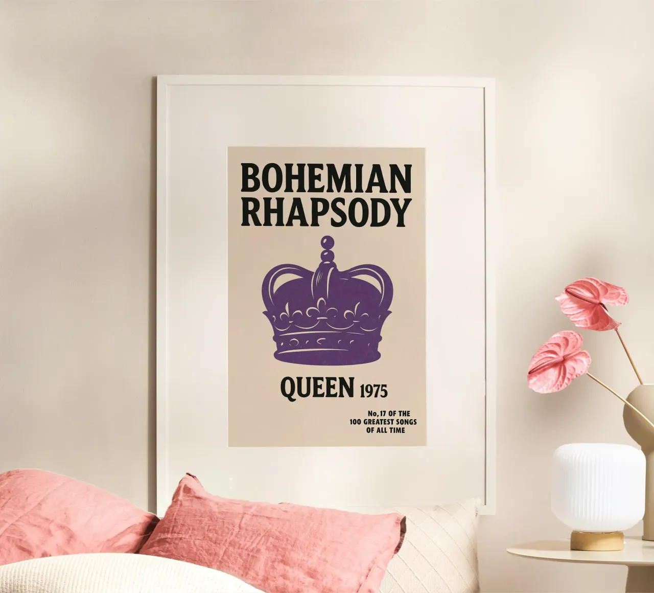 No. 17 – Bohemian Rhapsody Art Print poster con telaio in plastica da Studio Mooodz