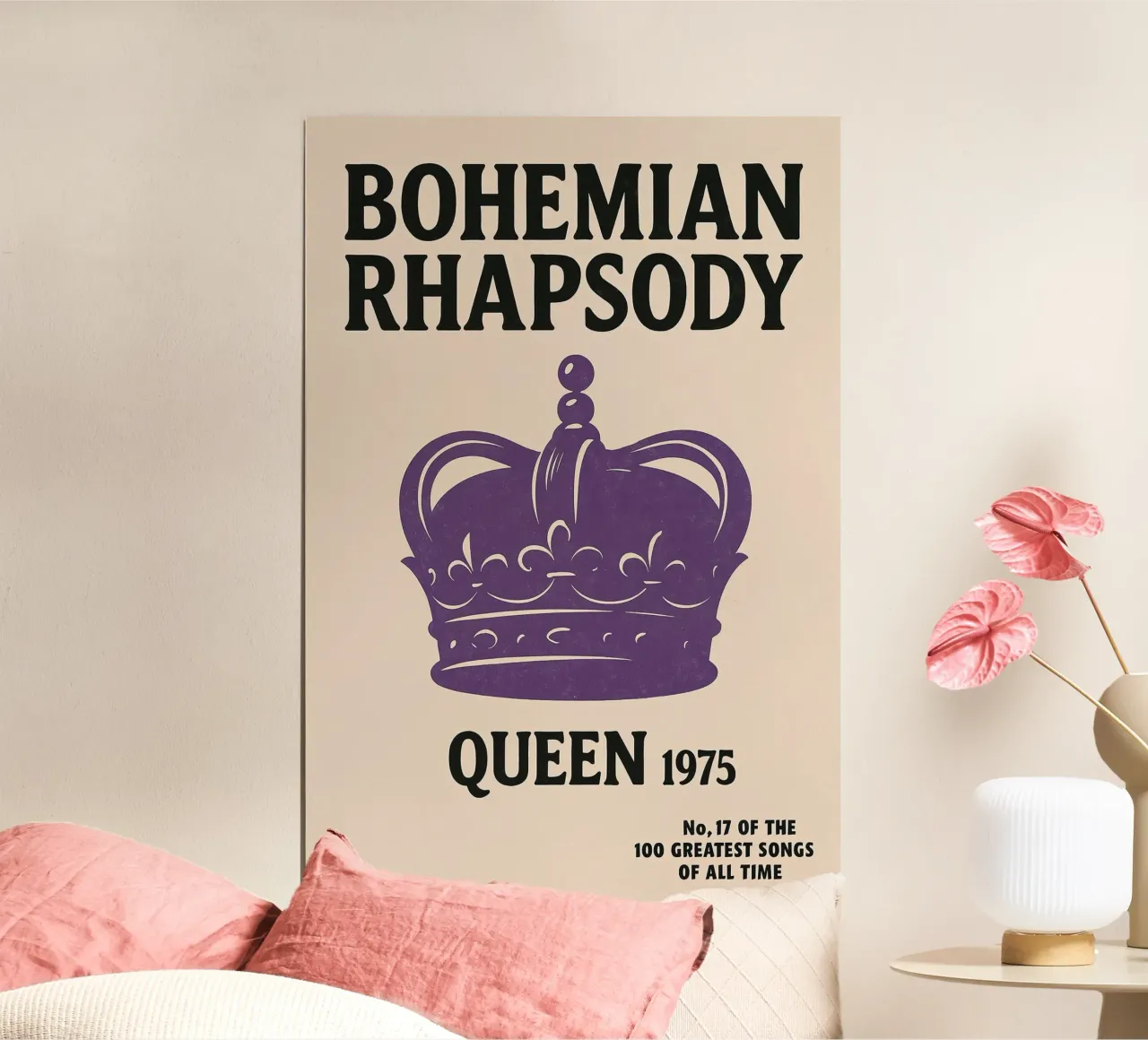 No. 17 – Bohemian Rhapsody Art Print poster con telaio in plastica da Studio Mooodz