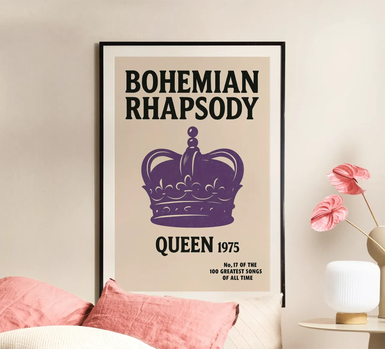 No. 17 – Bohemian Rhapsody Art Print poster con telaio in plastica da Studio Mooodz